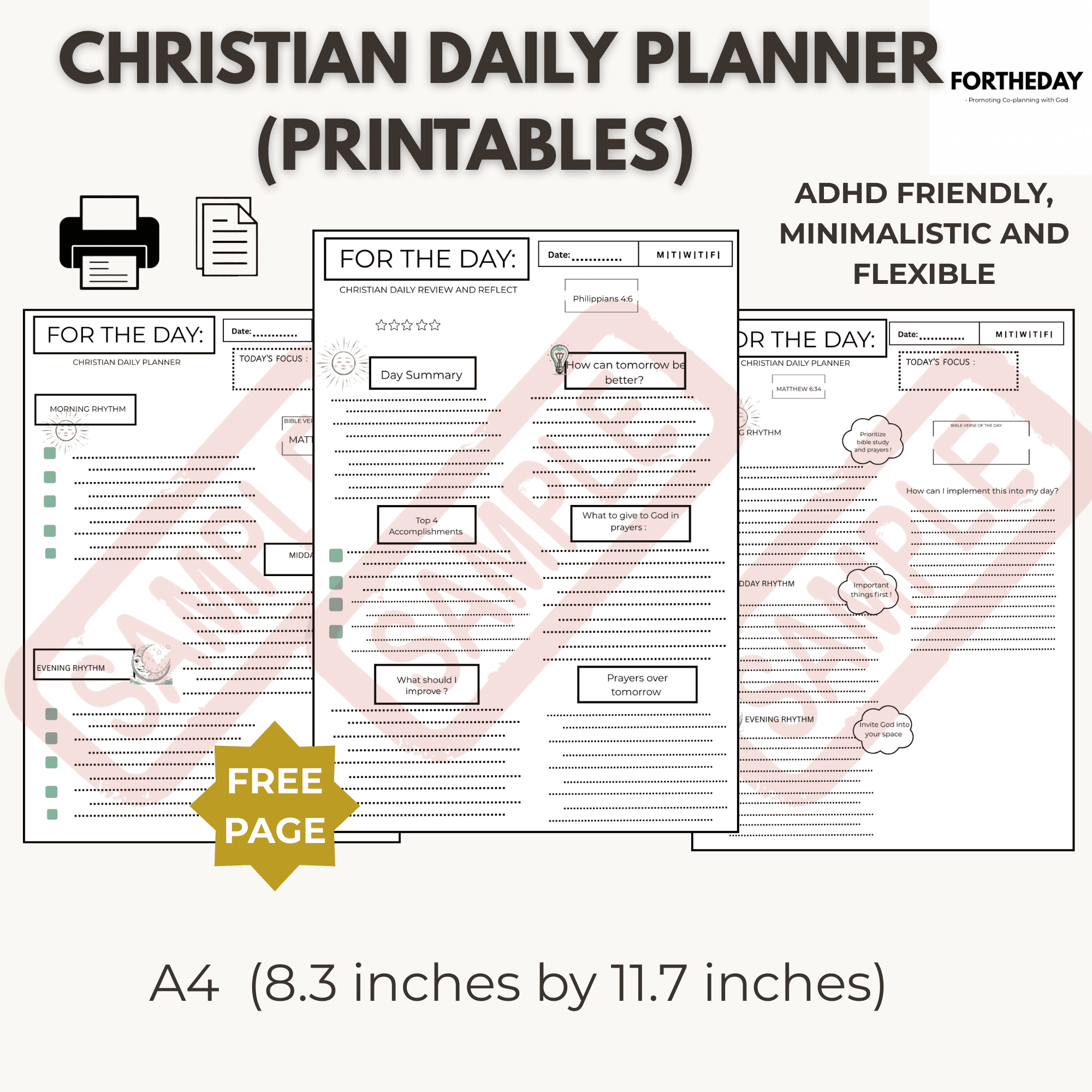 FORTHEDAY DAILY PLANNER